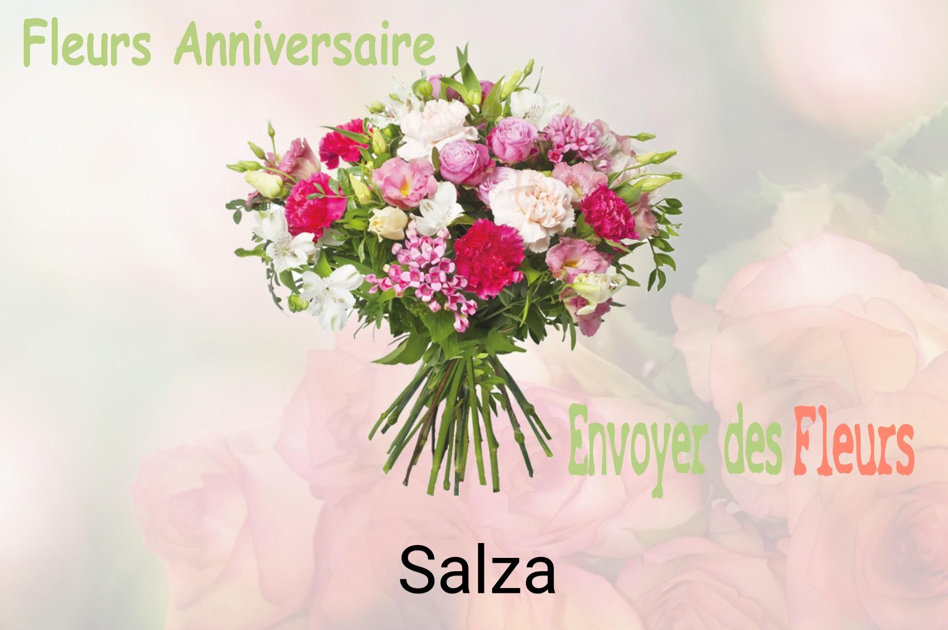 Bouquet de fleurs d’anniversaire livré à Salza